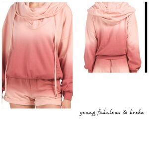 YFB Piper Ombre 2-piece Hoodie Sweatshirt & Short Set